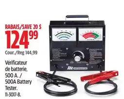 Canadian Tire Motomaster 500A Battery Tester offer