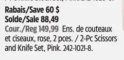 Canadian Tire Zwilling 2-Pc Scissors and Knife Set offer