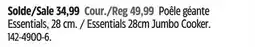 Canadian Tire Heritage The Rock Essentials 28cm Jumbo Cooker offer