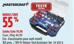 Canadian Tire Mastercraft 301-Pc Rotary Tool Accessory Set offer