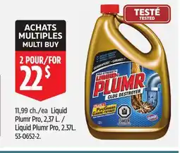 Canadian Tire Liquid Plumr Pro, 2.37L offer
