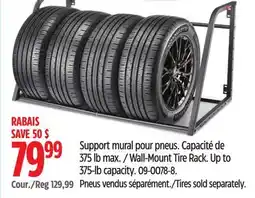 Canadian Tire MotoMaster Wall-Mount Tire Rack offer