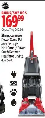 Canadian Tire Power Scrub Pet with Heatforce Drying offer
