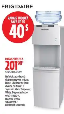 Canadian Tire FRIGIDAIRE Top-Load Water Dispenser, White offer
