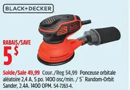Canadian Tire Black Decker 5˝ Random-Orbit Sander offer