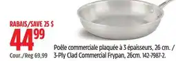 Canadian Tire Lagostina 3-Ply Clad Commercial Frypan offer