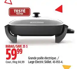 Canadian Tire BLACK+DECKER Large Electric Skillet offer