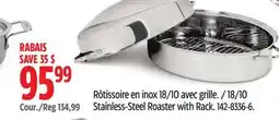 Canadian Tire 18/10 Stainless-Steel Roaster with Rack offer