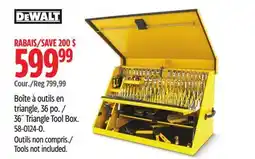 Canadian Tire Dewalt 36˝ Triangle Tool Box offer