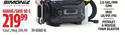 Canadian Tire SIMONIZ GAL/MIN GPM 1800 LB/PO2/PSI offer
