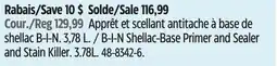 Canadian Tire Zinsser B-I-N Shellac-Base Primer and Sealer and Stain Killer offer