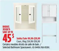 Canadian Tire For Living Selected Bathroom Spacesavers offer