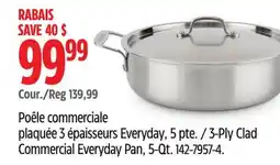 Canadian Tire 3-Ply Clad Commercial Everyday Pan, 5-Qt offer