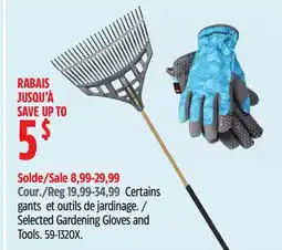 Canadian Tire Selected Gardening Gloves and Tools offer