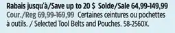 Canadian Tire DEWALT Selected Tool Belts and Pouches offer