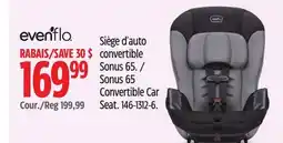 Canadian Tire Evenflo Convertible Car Seat offer