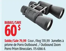 Canadian Tire Outbound Zoom Porro Prism Binoculars offer