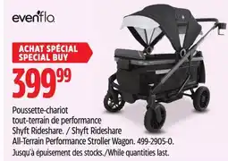 Canadian Tire Evenflo Shyft Rideshare All-Terrain Performance Stroller Wagon offer