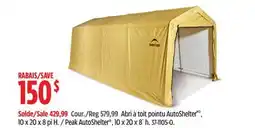 Canadian Tire Peak AutoShelter , 10 x 20 x 8´ h offer