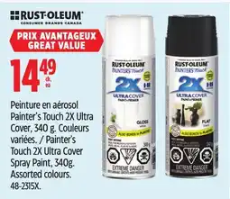 Canadian Tire RUST-OLEUM Painter's Touch 2X Ultra Cover Spray Paint, 340g offer