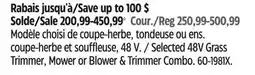 Canadian Tire Yardworks Selected 48V Grass Trimmer, Mover or Blower & Trimmer Combo offer