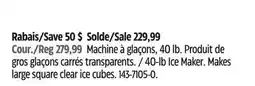 Canadian Tire 40-lb Ice Maker offer
