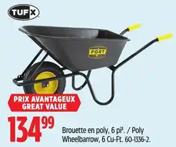 Canadian Tire TUFX Wheelbarrow offer