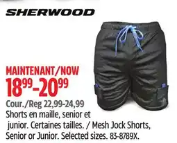 Canadian Tire SHERWOOD Mesh Jock Shorts offer