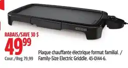 Canadian Tire Family-Size Electric Griddle offer