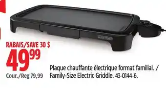 Canadian Tire Family-Size Electric Griddle offer