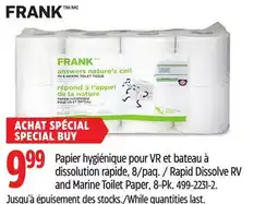 Canadian Tire Rapid Dissolve RV and Marine Toilet Paper offer