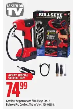 Canadian Tire As Seen Bullseye Pro Cordless Tire Inflator offer