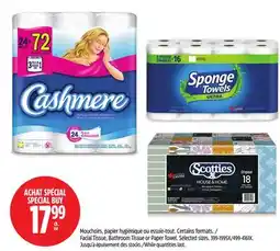 Canadian Tire Facial Tissue, Bathroom Tissue or Paper Towel offer