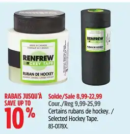 Canadian Tire Renfrew Selected Hockey Tape offer