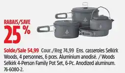 Canadian Tire Woods Selkirk 4-Person Family Pot Set offer