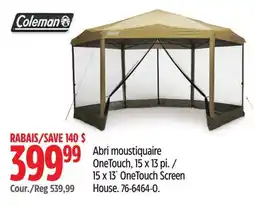 Canadian Tire Coleman 15 x 13´ OneTouch Screen House offer