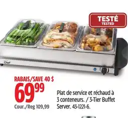 Canadian Tire 3-Tier Buffet Server offer