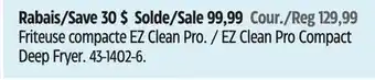 Canadian Tire T-fal EZ Clean Pro Compact Deep Fryer offer