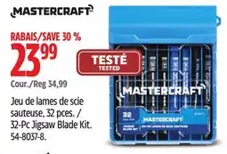 Canadian Tire Mastercraft 32-Pc Jigsaw Blade Kit offer