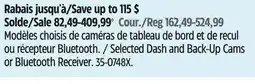 Canadian Tire Bluehive Selected Dash and Back-Up Cams or Bluetooth Receiver offer