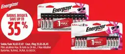 Canadian Tire Energizer Max Alkaline Batteries offer