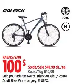 Canadian Tire Raleigh Route Adult Bike offer