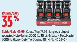 Canadian Tire MotoMaster 3000-lb Heavy-Duty Tie-Downs offer