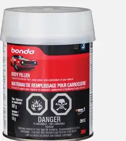 Canadian Tire Bondo Body Filler offer