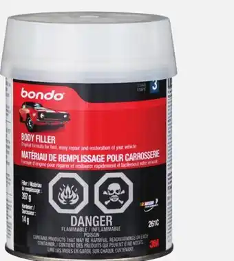 Canadian Tire Bondo Body Filler offer