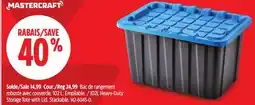 Canadian Tire Mastercraft 102L Heavy-Duty Storage Tote with Lid offer