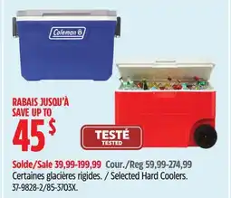 Canadian Tire Selected Hard Coolers offer