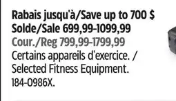 Canadian Tire Selected Fitness Equipment offer