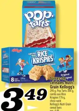 Marché Richelieu BARRES DE CÉRÉALES NUTRI GRAIN KELLOGG'S | KELLOGG'S NUTRI GRAIN CEREAL BARS offer