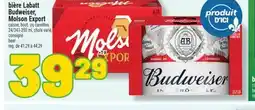 Marché Richelieu Budweiser, Molson Export caisse, bout canettes | beer offer